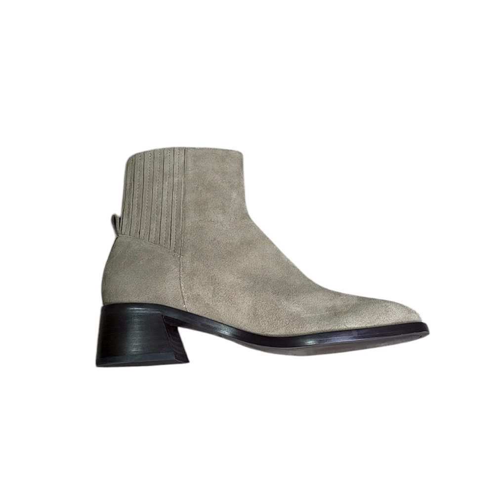 Dolce Vita Gray Linny H2O Heeled Ankle Boots with Block Heel - Size 9
